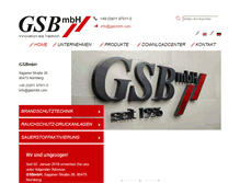 Tablet Screenshot of gsbmbh.com